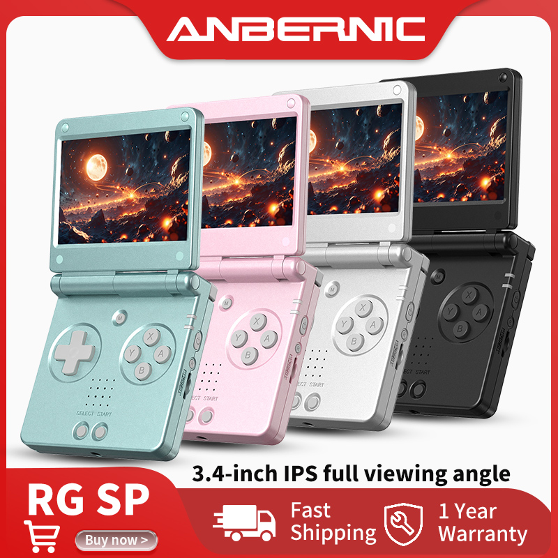 Retro Gaming Upscaler - Anbernic RG SP Flip, console portatile