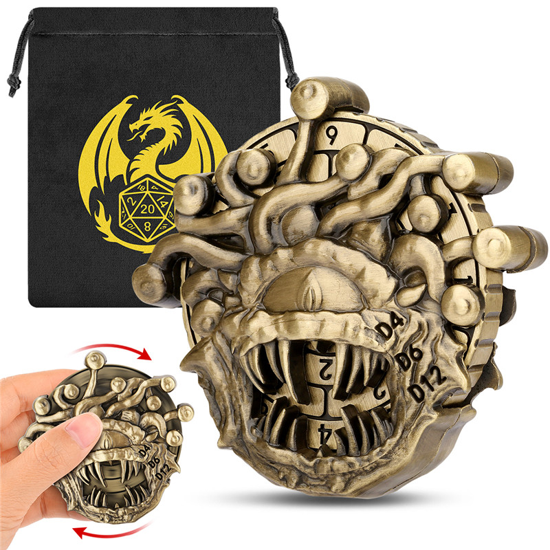 Retro Gaming Gifts - Dadi in metallo a forma retrò