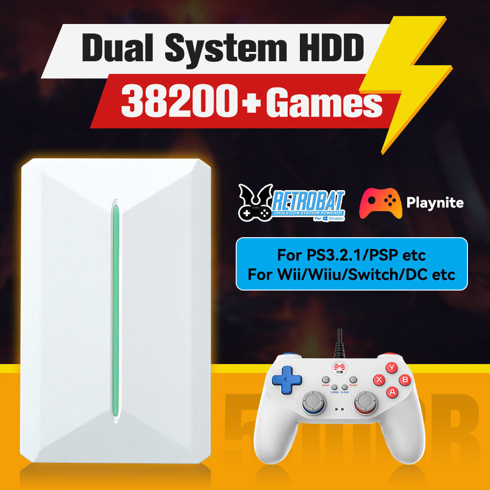 Retro Gaming Stick - Retrobat&Playnite System HDD Console di gioco
