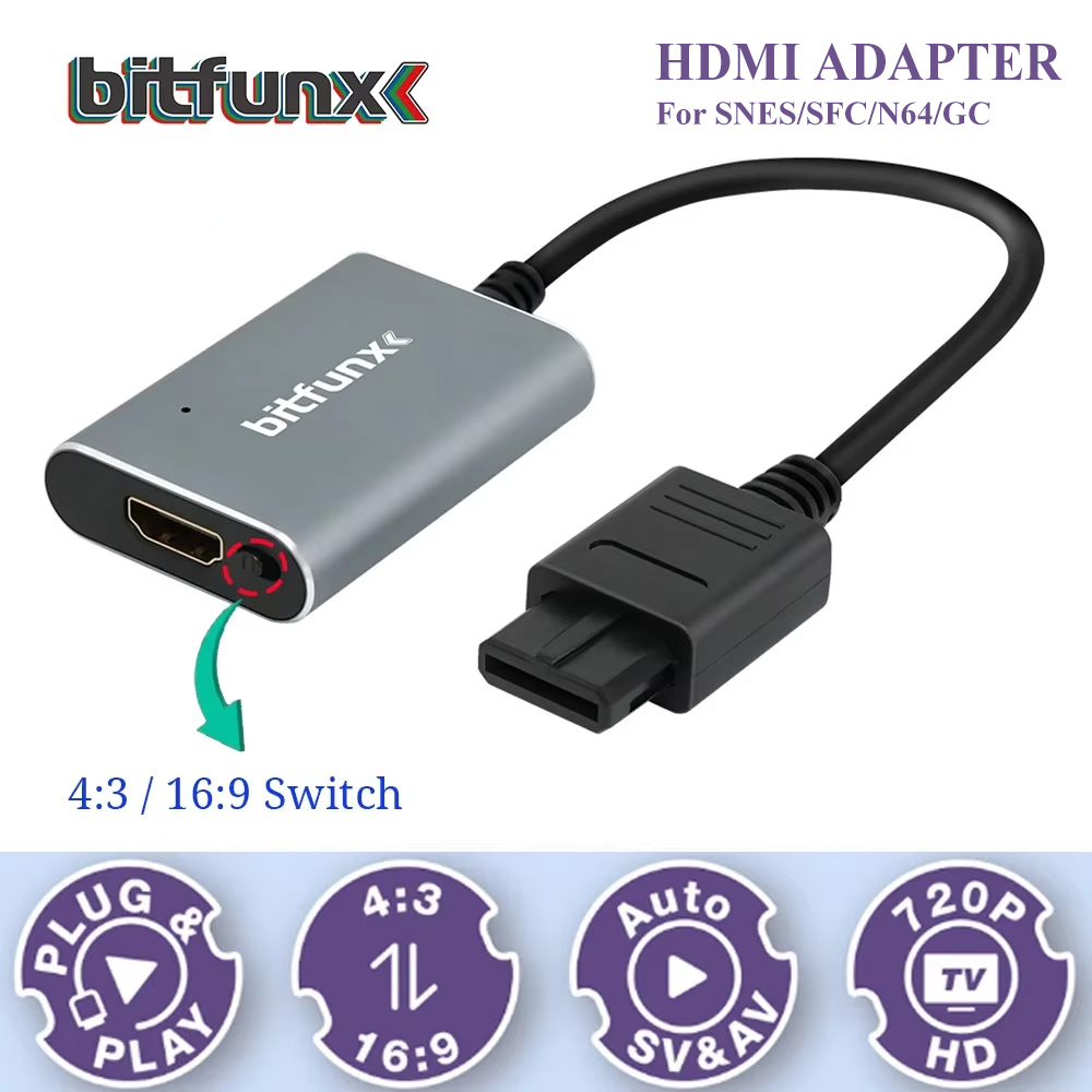 Bitfunx 720P Adattatore Svideo - Retro Gaming Upscaler recensione e prezzo