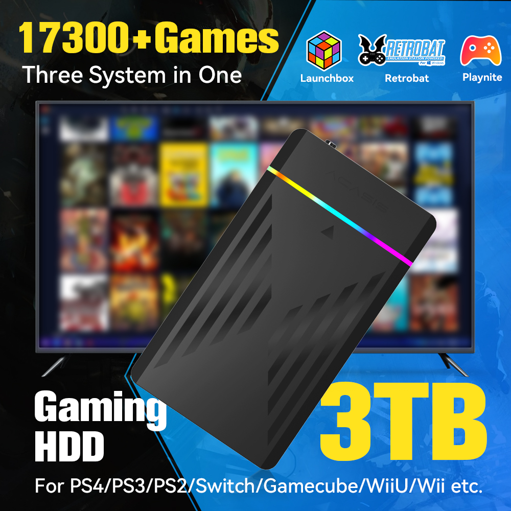 HDD da gioco portatile da 3 TB - Retro Gaming Stick recensione e prezzo